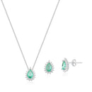 Conjunto Aurora Cravejado Colar e Brincos