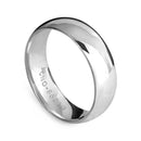 Aliança Milano Lisa 6mm em Prata 925