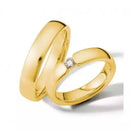 Aliança Reta com Banho de Ouro 18K 4mm