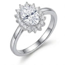 Anel Imperial Oval com Zircônia Cristal